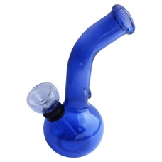 4 Inch Top Blend Glass Mini Bong Water Pipe (Assorted Color)